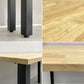 かなでもの KANADEMONO ザ・テーブル THE TABLE デスク ラバーウッド無垢材 W250xD70cm スチール スクエアバーレッグ ブラック B 〓