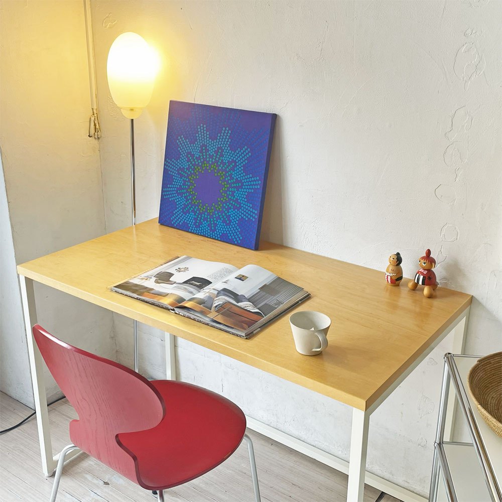 パシフィックファニチャーサービス PACIFIC FURNITURE SERVICE 木製天板×スチールフレーム デスク ワークテーブル 机 ★