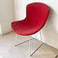ノル Knoll 420 サイドチェア ワイヤーチェア ダイニングチェア ホワイト × レッド ファブリック フルカバー仕様 ハリー・ベルトイア ミッドセンチュリー ビンテージ ★