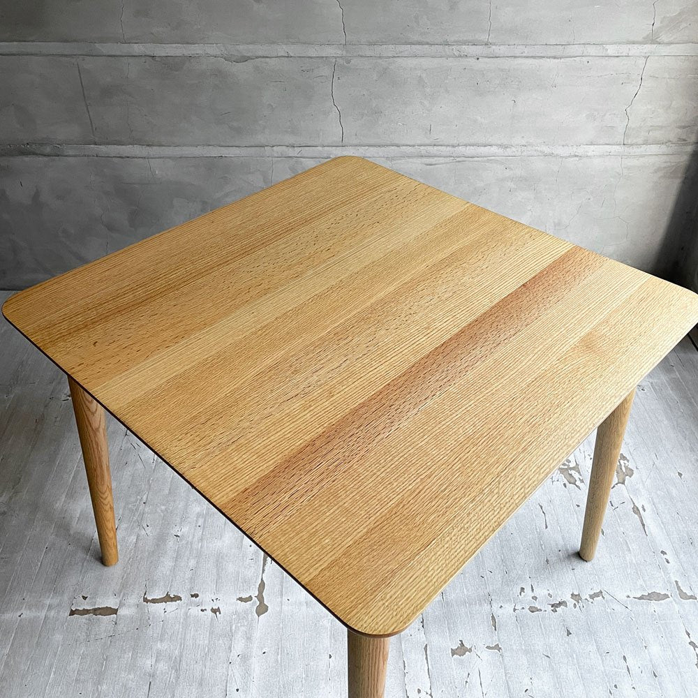 IDC大塚家具 OTSUKA シネマ3 CINEMA3 ダイニングテーブル スクエア 幅85cm オーク無垢材 ウレタン塗装 ♪