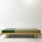 グラフ graf × 相合家具 SOGO デイベッドベンチ Day bed bench ホワイトアッシュ材 レザー w171cm ●