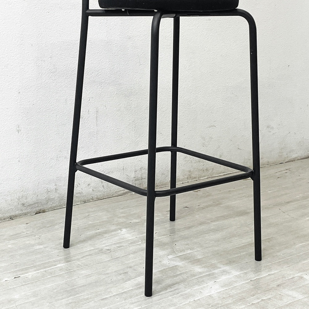 コクヨ KOKUYO デイズオフィス DAYS OFFICE ハングライク hang like ハイスツール カウンターチェア 背無し H68cm ブラックフレーム ファブリック チャコール 定価50,700円 ●