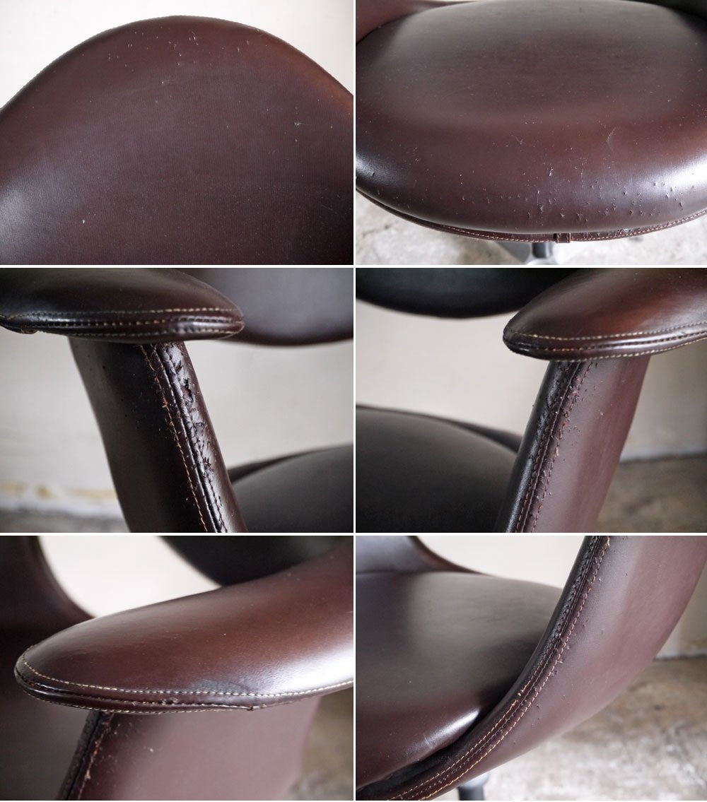 ICF ・ De Padova ビンテージ DAF SWIVEL CHAIR コントラクトベース ジョージネルソン George Nelson 初期モデル 希少 60’s ■