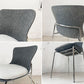 リーンロゼ ligne roset エットリアーノ チェア Ettoriano Chair ダイニングチェア フェルト生地 スチールベース ミニマルデザイン B ★