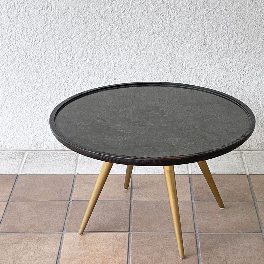 クラッシュゲート CRASH GATE ノットアンティークス Knot antiques バーク BARK コーヒーテーブル w60 h35cm 石天板 ◇