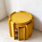 カルテル KARTELL ネストテーブル サイドテーブル スタッキング 3点セット オレンジ ビンテージ ジオット・ストッピーノ Giotto Stoppino 希少 ★