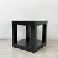 ウエストエルム West Elm パーソンズキューブ Parsons cube サイドテーブル W46cm ダークブラウン モダンデザイン ミニマル ●