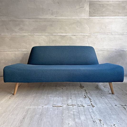 イデー IDEE アーオ ソファ AO SOFA 2シーター 2Pソファ 2人掛け ネイビー 岡嶌要 モダンデザイン 定価￥89,900- 美品 ♪