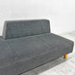 フランネルソファ FLANNEL SOFA ピヴォ PIVO ONE ARM SOFA 片アームソファ  2.5人掛け ファブリック グレー系 モダンデザイン 〓