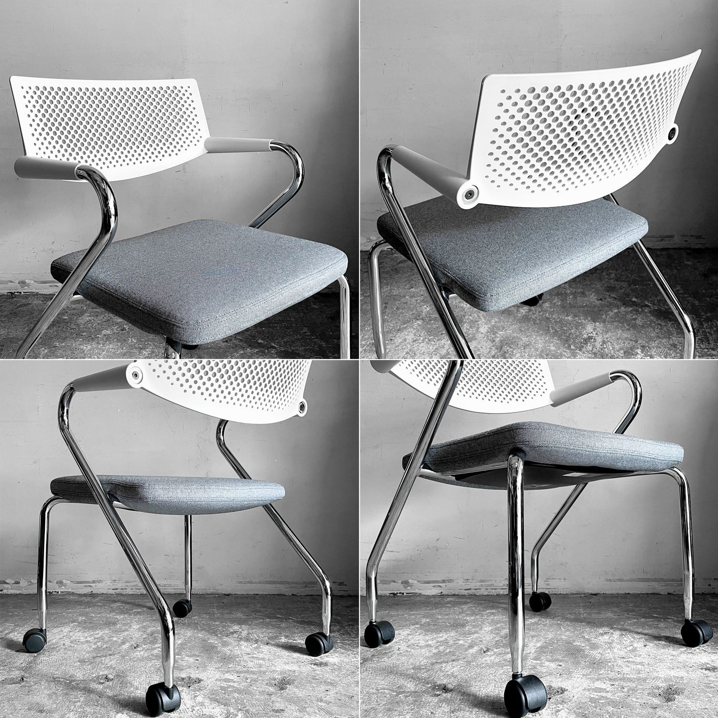 ヴィトラ vitra ビザロール Visaroll デスクチェア ミーティングチェア キャスターベース スタッキング アントニオ・チッテリオ B ■