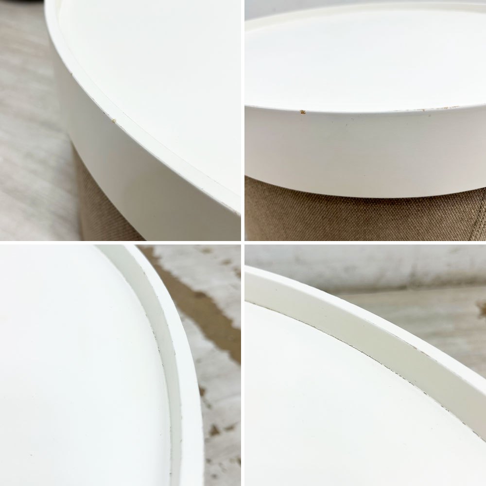 ソフトライン SOFTLINE ドラムスパフ DRUMS POUF スツール リビングテーブル ローテーブル ホワイト デンマーク アクタス取扱 定価￥64,900- ●