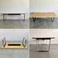 カンディハウス CONDE HOUSE スレッド ダイニング ソリッド テーブル SLED Dining Solid Table 無垢楢材天板 × 稀少 ステンレス脚 オーク W230×D100.5cm オフィスデスク ミーティングテーブル 参考価格合計￥733,700以上の品 状態良好  〓
