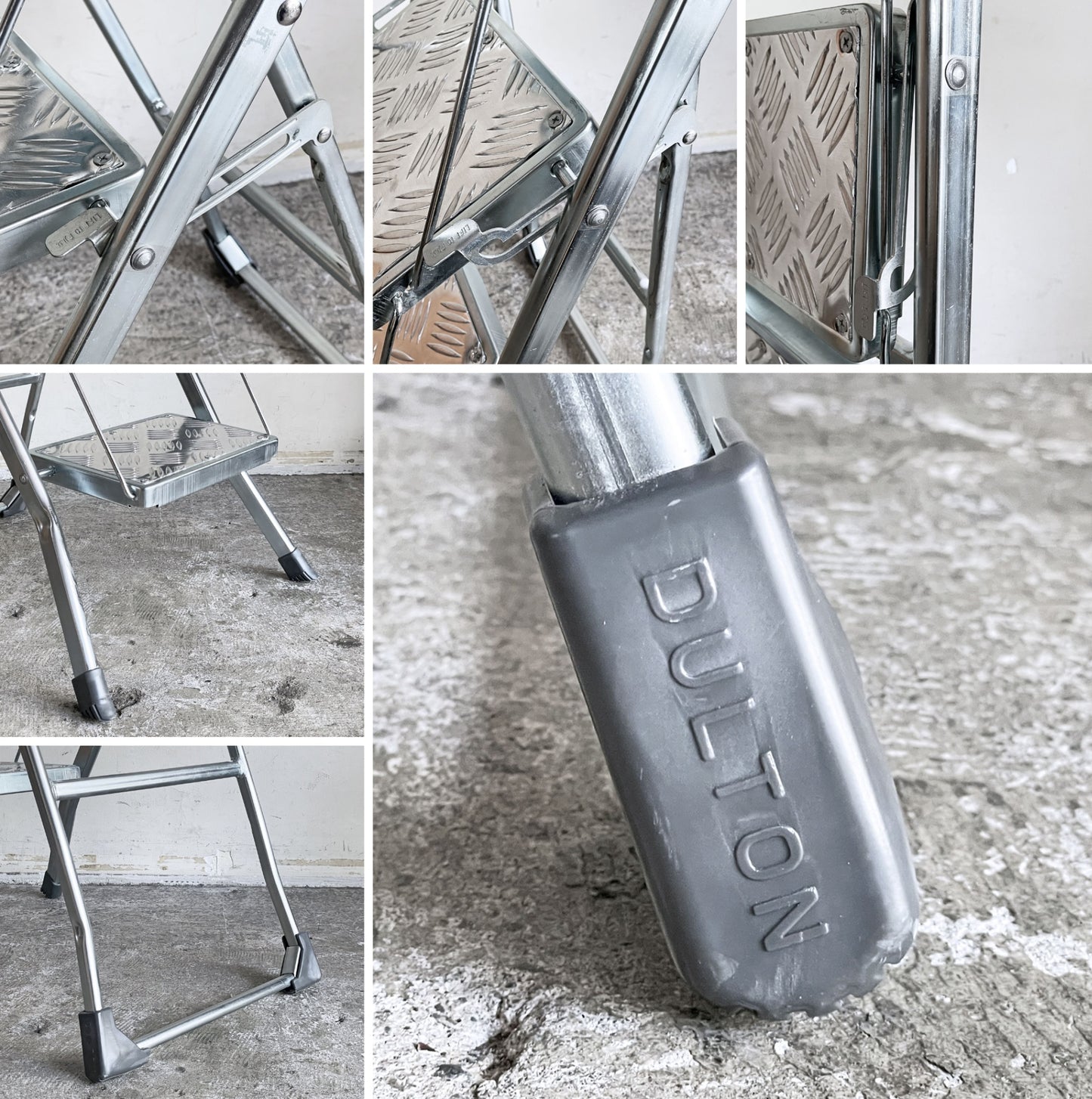ダルトン DULTON フォールディング 3 ステップス FOLDING 3STEPS GALVANIZED 脚立 インダストリアル 廃番 ■
