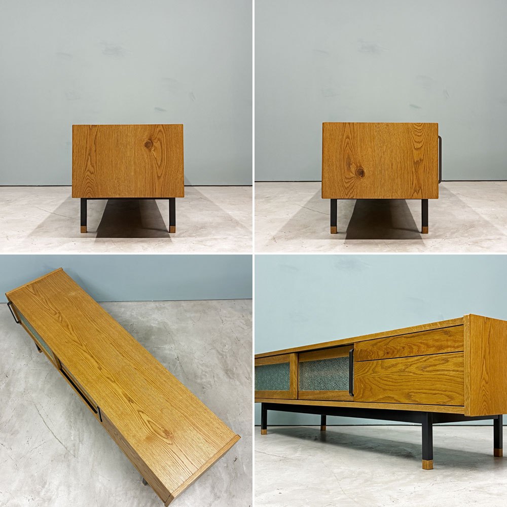 クラッシュゲート CRASH GATE イージーライフ Easy Life ジンロ ZINRO テレビボード TV BOARD オーク材 W160cm 定価￥126,500- 展示品  ◎