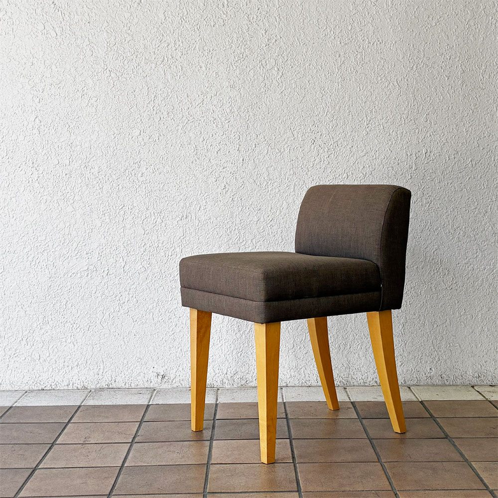 イデー IDEE ローバックチェア LOW BACK CHAIR ドレッサーチェア スツール メープル材 北欧スタイル ◇