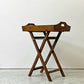 ヒッカドゥワ HIKKADUWA フォールディング トレイテーブル サイドテーブル アジアンチーク無垢材 × バンブー バリ家具 ●