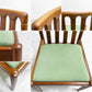 メレデュー MEREDEW チーク材 ダイニングチェア ファブリック UKビンテージ vintage 英国家具 北欧スタイル ●