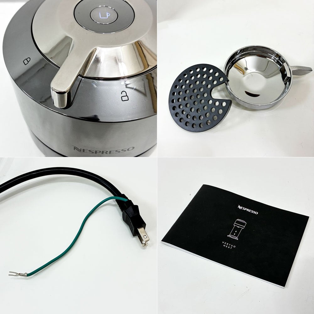ネスプレッソ NESPRESSO ヴァーチュオ ネクスト デラックス ダーククローム C コーヒーメーカー エスプレッソマシン Wi-Fiペアリング エスプレッソ～カラフェサイズ ●