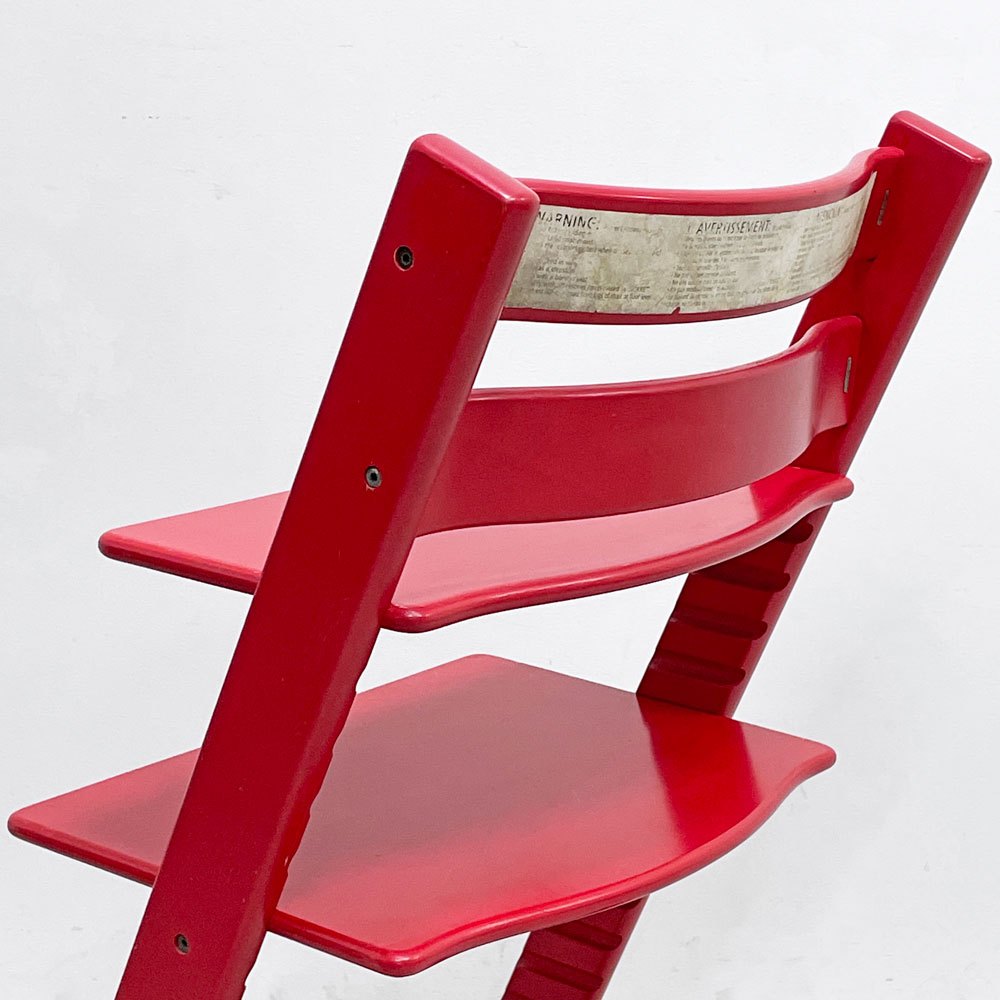 ストッケ STOKKE トリップトラップ TRIPP TRAPP ベビーチェア キッズチェア S/N3～ レッド ノルウェー 北欧家具 現状品 ●