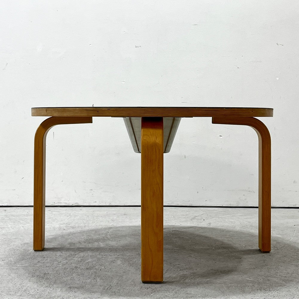 オフィー offi オッフィー USA チョークテーブル Chlak Table 黒板 ブラックリノリウム Φ76cm キッズテーブル エリック・ファイファー Eric Pfeiffer 廃番希少 ●