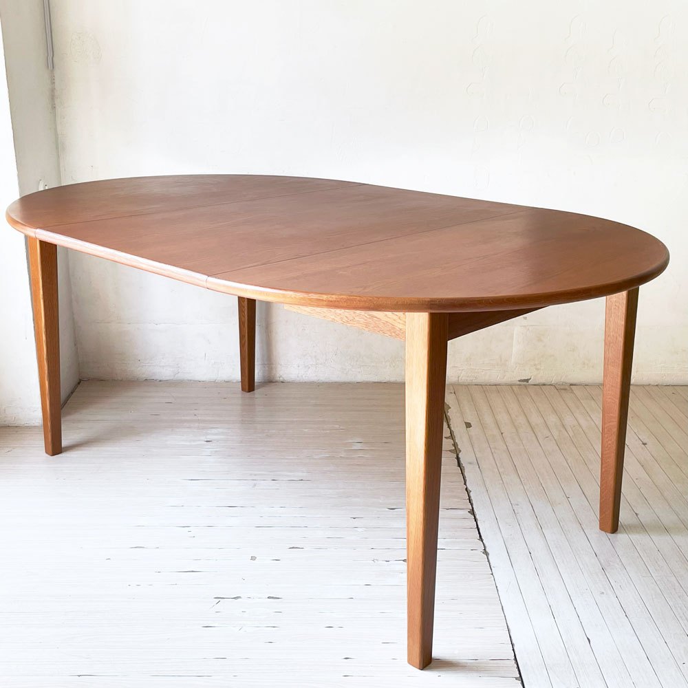 リセノ Re:CENO フォーク folk エクステンション EX ダイニングテーブル オーク材 伸長式 110-170cm 北欧テイスト 定価￥133,000- ★