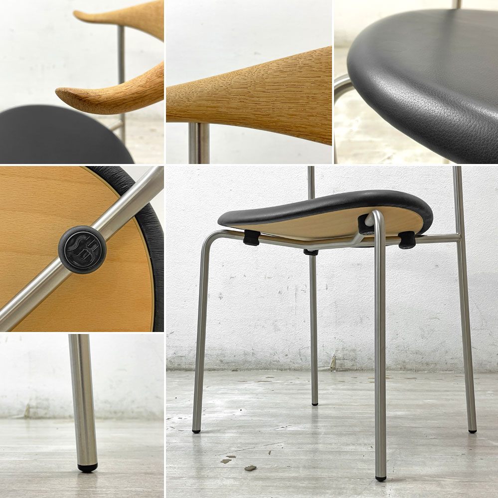 カールハンセン＆サン Carl Hansen & Son CH88P ダイニングチェア オーク材 本革 ハンス J. ウェグナー デンマーク 北欧家具 B ●