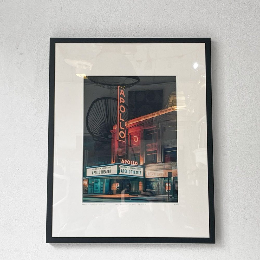 YellowKorner THE APOLLO THEATER HARLEM ポスター  フランク・ボボ Franck Bohbot  額装付き アクリル エディション有り ★
