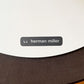 ハーマンミラー Herman Miller ペデスタルテーブル Nelson Pedestal Table サイドテーブル Φ43cm ホワイト天板 ジョージ・ネルソン ミッドセンチュリー 定価￥156,200- ◎