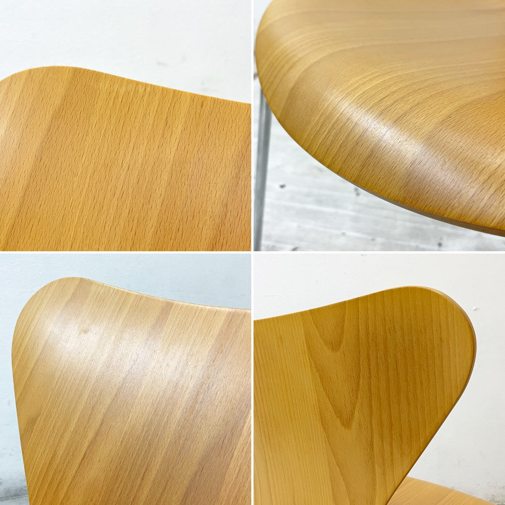 フリッツハンセン Fritz Hansen セブンチェア ビーチ材 ナチュラル アルネ・ヤコブセン Arne Jacobsen スタッキング デンマーク 北欧家具 A ●