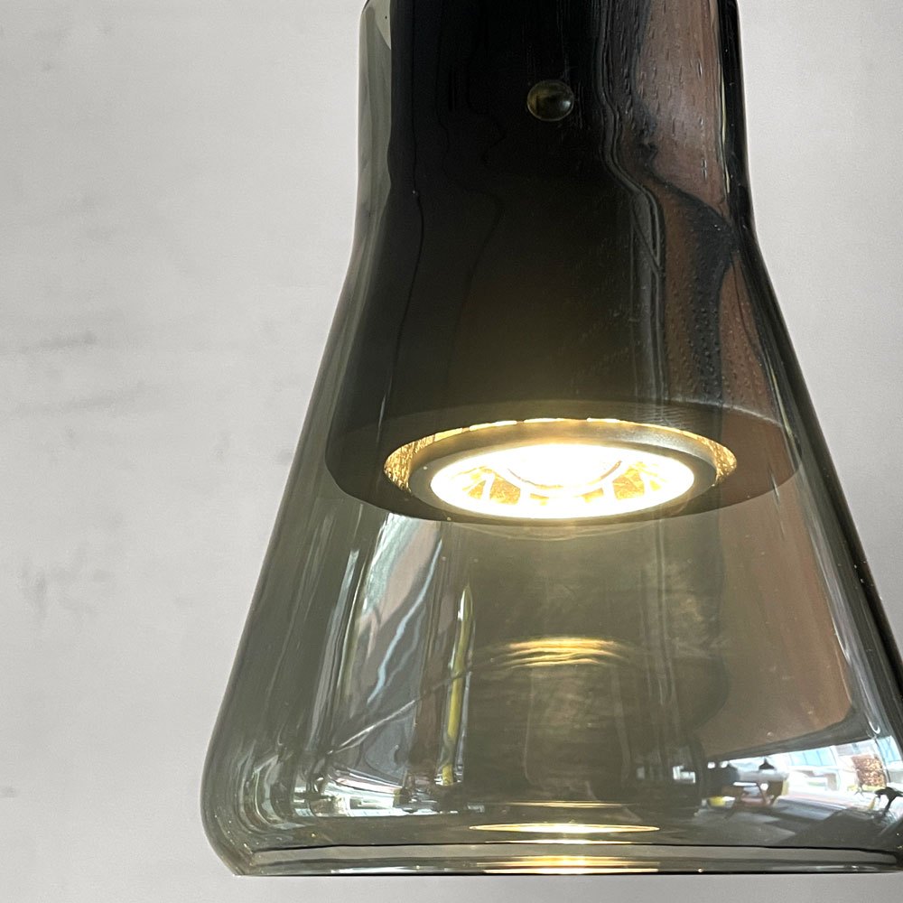 ブロッキス BROKIS シャドウ01 SHADOWS01 ペンダントライト スモークグレイ×ブラック 吹きガラス チェコ モダンデザイン ■