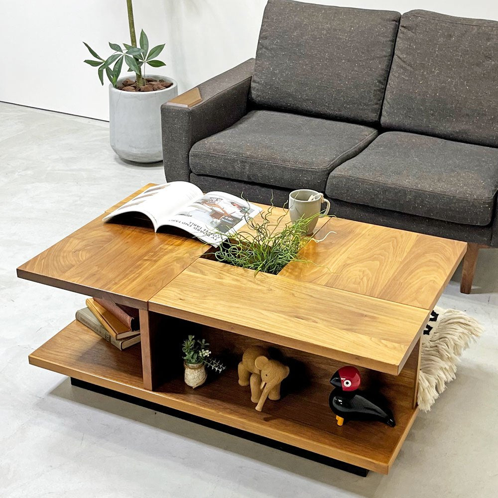 サンコー SUNKOH プロント リビングテーブル PRONTO Living Table ウォールナット材 無垢材 長方形 オーダーサイズ 森 宣雄 モダンデザイン ●