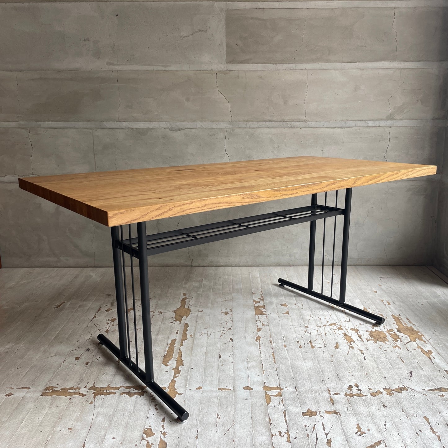 クラッシュゲート CRASH GATE ノットアンティークス Knot antiques グリット2 GRITⅡ リビングダイニングテーブル  オーク無垢材 アイアン インダストリアル ♪
