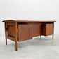 シバストファニチャー SIBAST FURNITURE No.207 両袖デスク チーク材 アルネ・ヴォッダー デンマークビンテージ 〓