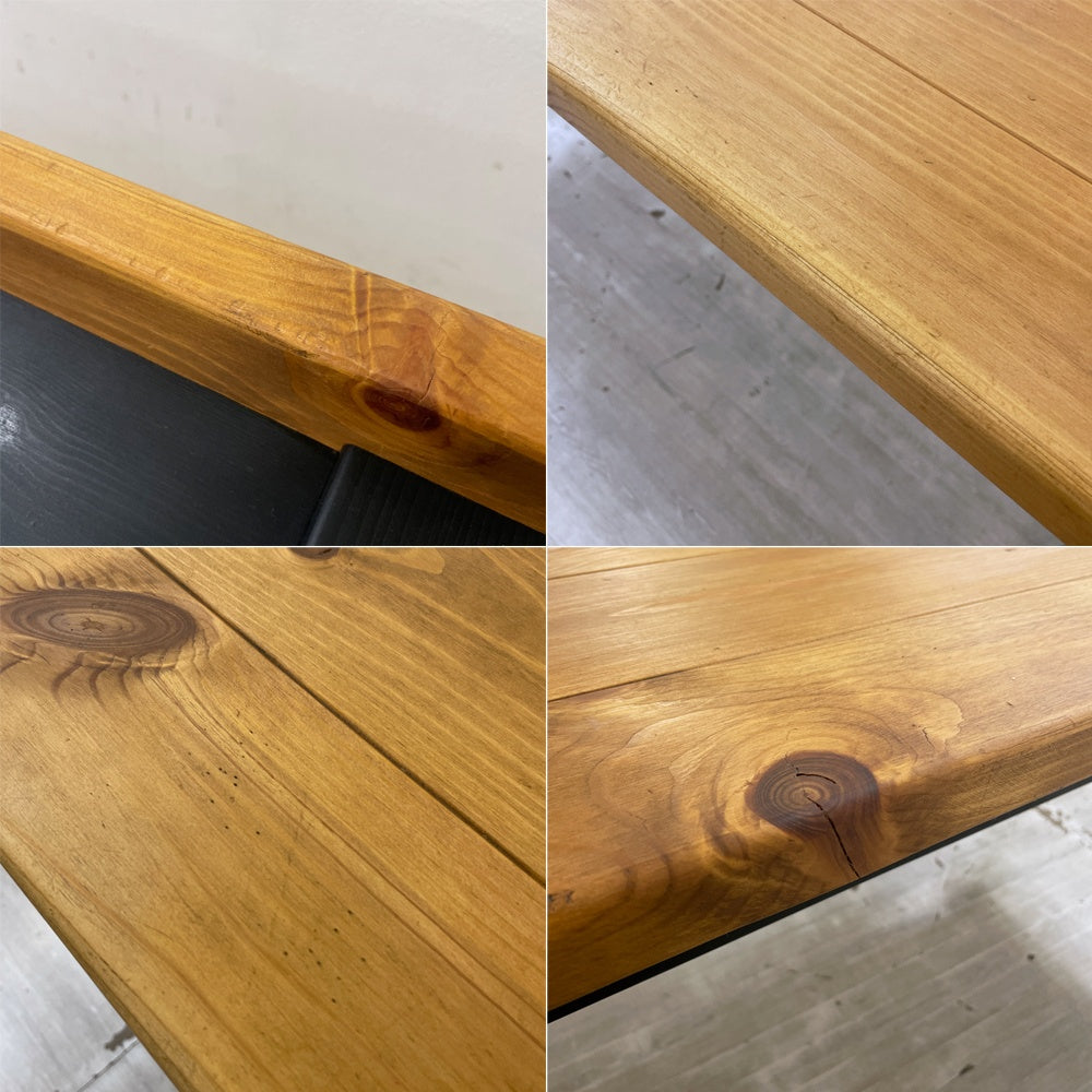 ブラックボード Blackboard カーフ karf ブルックリンスタイル ダイニングテーブル ろくろ脚 パイン無垢材 w160 ●