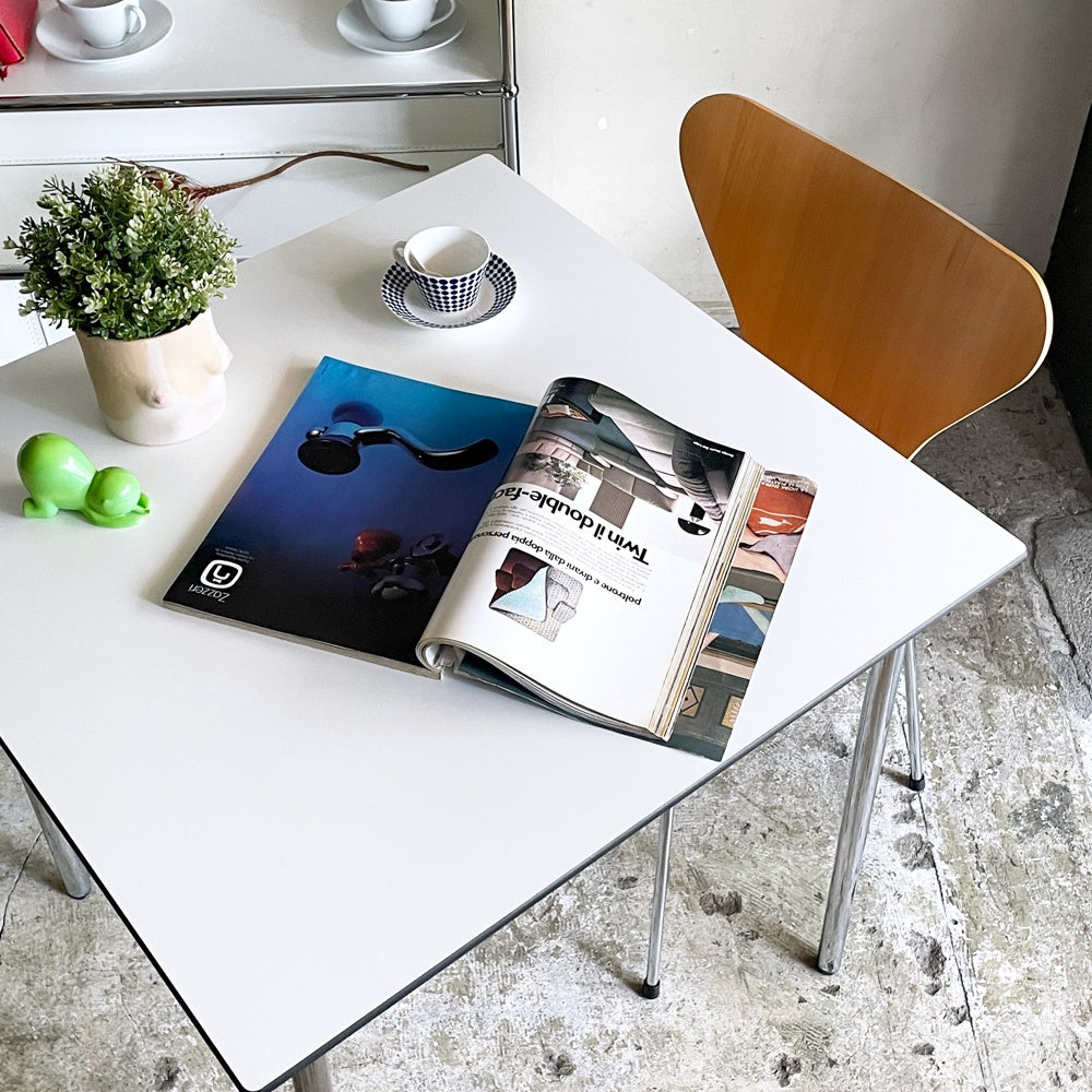 ヴィトラ vitra ハルテーブル HAL Table Square ダイニングテーブル スクエア W75cm ホワイト ジャスパー・モリソン 廃番 ■
