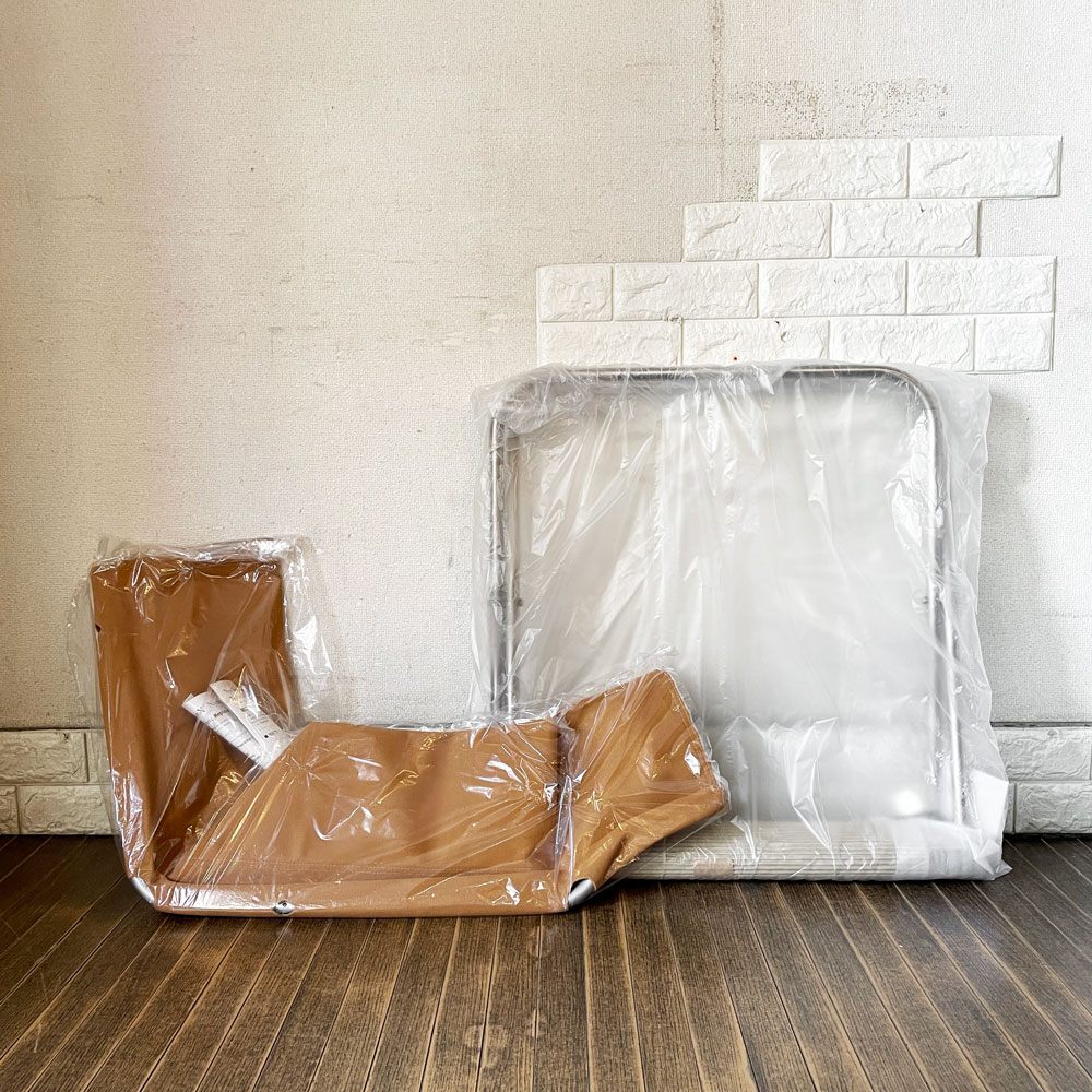 ニーチェア エックス NY chair X フォールディングチェア キャメル×ダークブラウン 折りたたみ 新居猛 藤栄 MoMA 定価￥59,400- 未使用品 ◎