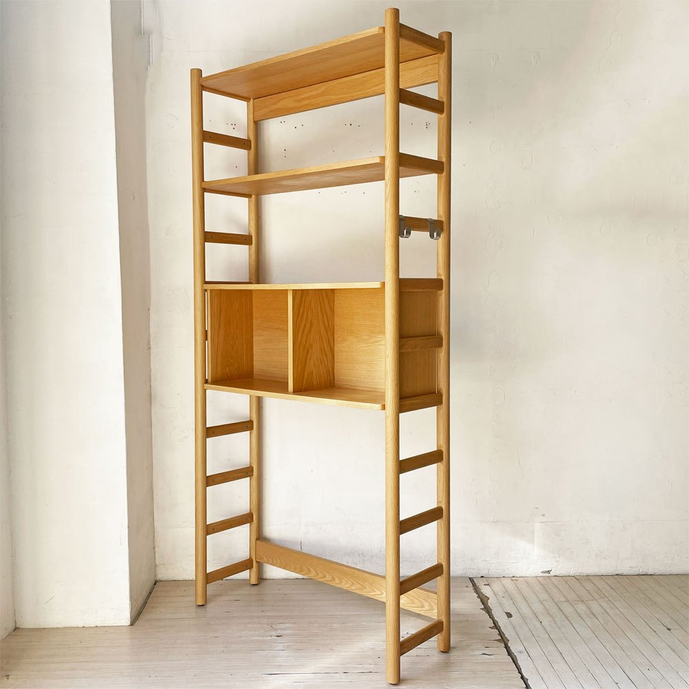 アクタス ACTUS リピア ripia ハイシェルフ オープンシェルフ オーク材 幅90cm モジュール家具 本棚 ★
