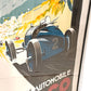 モナコ グランプリ Grand Prix Monaco 1933年 ポスター リトグラフ ジオ・ハム Geo Ham B1サイズ相当 フレーム付 ★