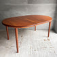 青林製作所 エクステンション ダイニングテーブル チーク無垢集成材 伸長式 ラウンド オーバル ジャパンビンテージ ♪