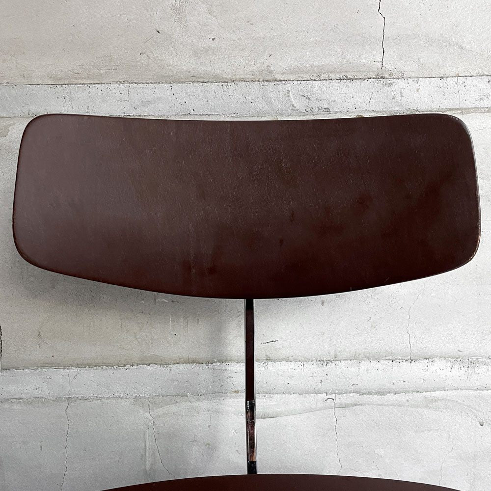 ラボファ Labofa デスクチェア オフィスチェア プライウッド ブラウン ダブルホイール 高さ調整可 デンマーク製 北欧家具 ♪