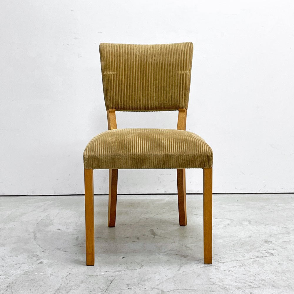トラックファニチャー TRUCK FURNITURE エスアールチェア SR CHAIR ダイニングチェア ナラ無垢材 コーデュロイ 鋲打ち 定価 ￥90,310- A ●