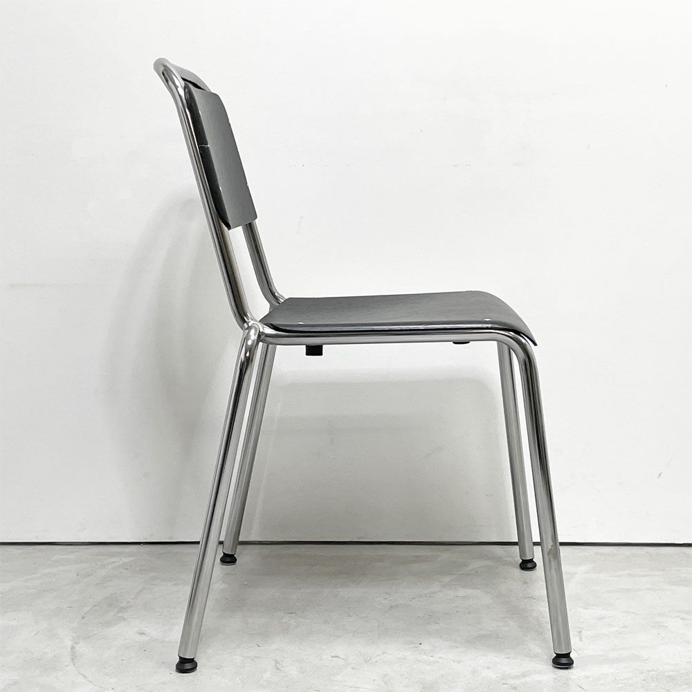 ヘイ HAY ハーフタイムチェア HALFTIME CHAIR ダイニングチェア スタッキング プライウッド スチール ブラック 北欧 デンマーク モダン 現状品 B ●