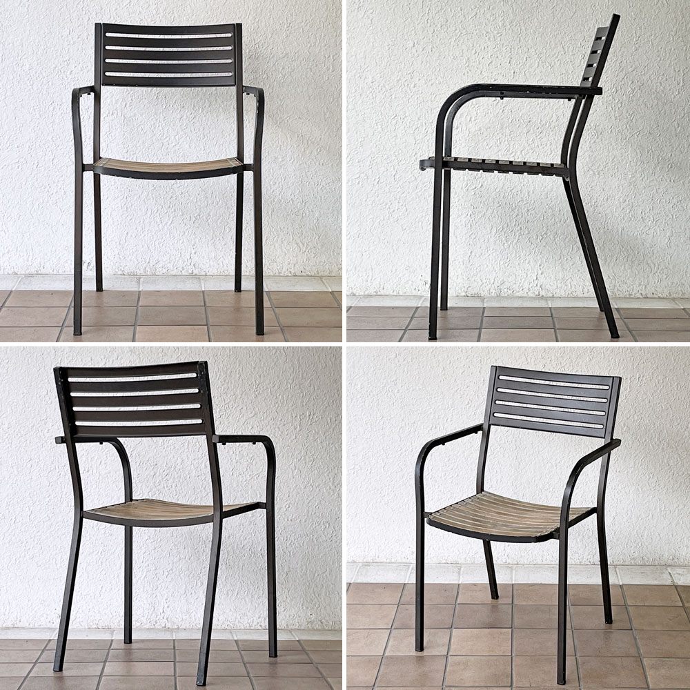 エミュー emu セーニョチェア SEGNOCHAIR ガーデンチェア アーム スタッキング イタリア 2脚セット ◇