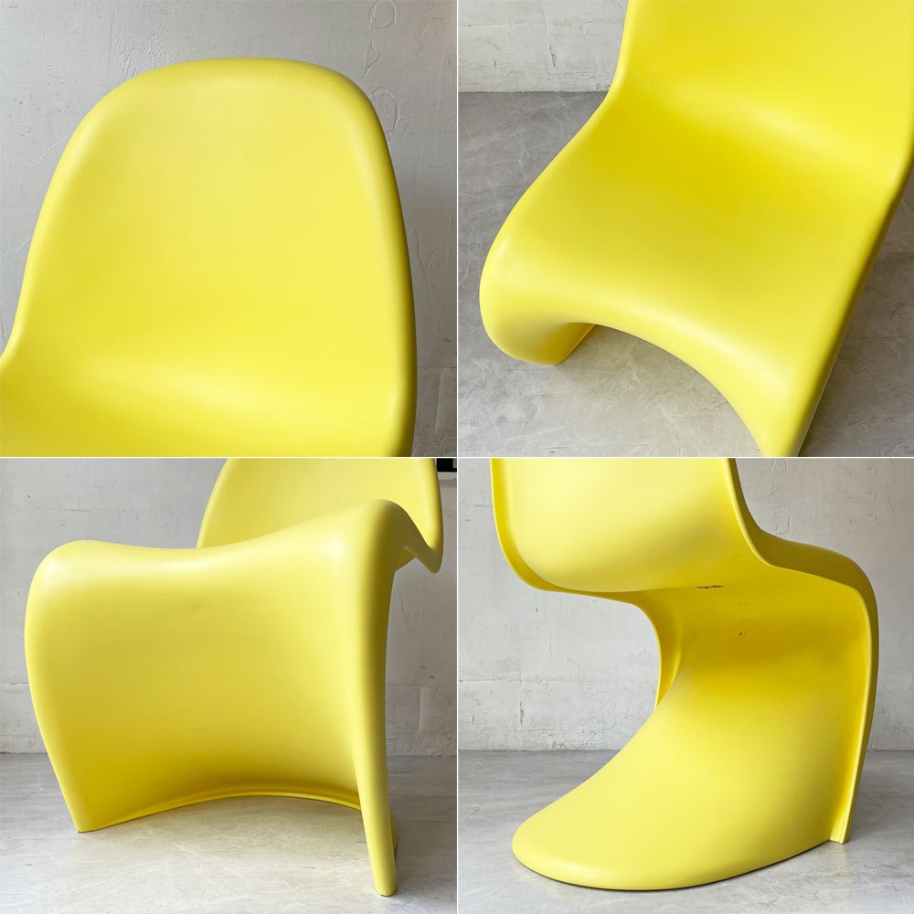 ヴィトラ vitra パントンチェア ダイニングチェア スタッキング イエロー ヴェルナー・パントン ミッドセンチュリー 定価58,300円 A ★