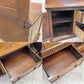UKビンテージ オーク材 ミラーバック サイドボード Oak Mirror back Sideboard cabinet 英国家具 アンティーク イギリスビンテージ 〓