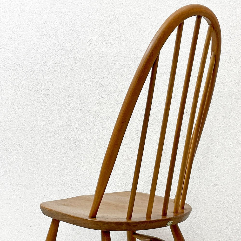 アーコール Ercol クエーカー チェア ダイニングチェア UKビンテージ エルム×ビーチ材 ナチュラル 英国家具 ●