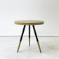 Whitelabel Living デニス サイドテーブル Denise Side Table アッシュ材 鉄脚 アイアンレッグ ウォールナット系カラー ●