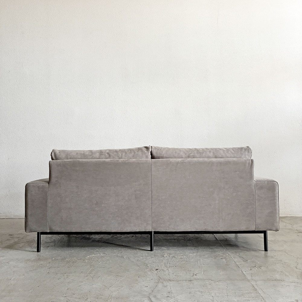 クラッシュゲート CRASH GATE コンフォーム COMFORM プルート PLUTO SOFA 2.5人掛けソファ W181cm スエード エレファント 定価￥143,000- 〓