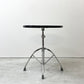 ダルトン DULTON X4 table X4テーブル カフェテーブル サイドテーブル ラウンド スチール クロームメッキ ブラック 折りたたみ式 インダストリアル 廃番 ●