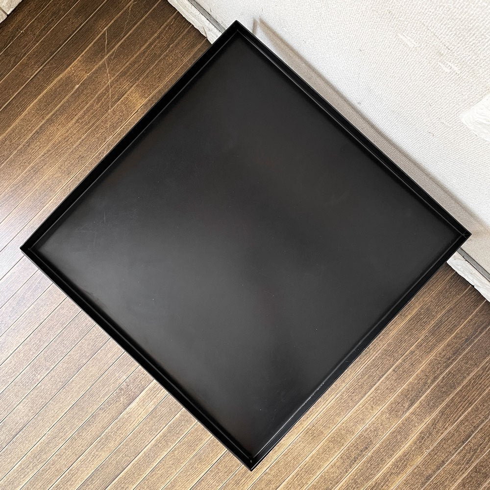 ヘイ HAY トレイテーブル TRAY TABLE COFFEE SIDE TABLE コーヒーサイドテーブル センターテーブル ブラック スクエア W60cm デンマーク 北欧家具 定価￥52,800- ◎